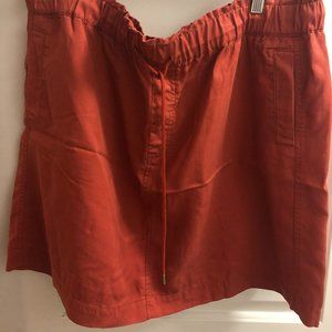 LOFT Women's Dusty Burnt Orange Skirt Size Large